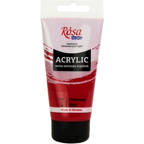 ⁨Farba akrylowa Rosa Studio 75ml CARMINE 429⁩ w sklepie Wasserman.eu