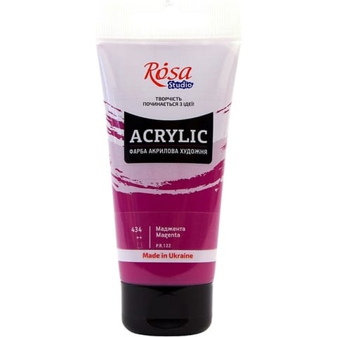 ⁨Farba akrylowa Rosa Studio 75ml MAGENTA 434⁩ w sklepie Wasserman.eu