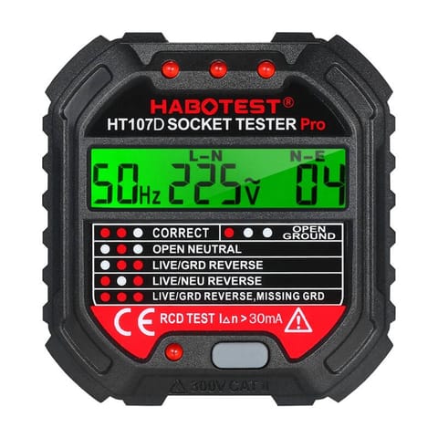 ⁨Socket tester with digital display Habotest HT107D⁩ at Wasserman.eu