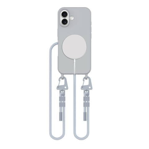 ⁨Etui IPHONE 16 Tech-Protect Magnecklace MagSafe Crayon Grey⁩ w sklepie Wasserman.eu