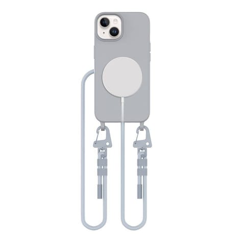 ⁨Etui IPHONE 15 Tech-Protect Magnecklace MagSafe Crayon Grey⁩ w sklepie Wasserman.eu