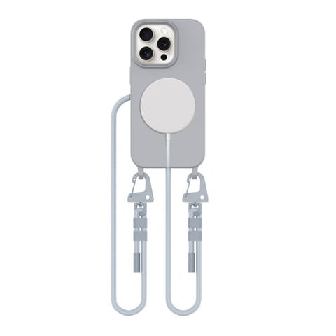 ⁨Etui IPHONE 15 PRO Tech-Protect Magnecklace MagSafe Crayon Grey⁩ w sklepie Wasserman.eu