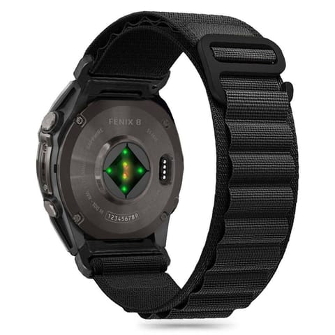 ⁨Pasek do GARMIN FENIX 5 / 6 / 6 PRO / 7 / 8 / E (47MM) Tech-Protect Nylon Pro czarne⁩ w sklepie Wasserman.eu