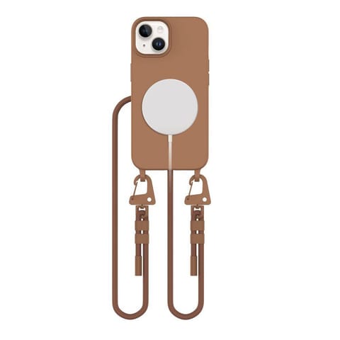 ⁨Etui IPHONE 15 Tech-Protect Magnecklace MagSafe Chocolate Brown brązowe⁩ w sklepie Wasserman.eu