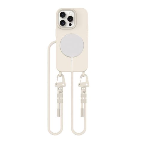 ⁨Etui IPHONE 15 PRO Tech-Protect Magnecklace MagSafe Cosmic Latte⁩ w sklepie Wasserman.eu