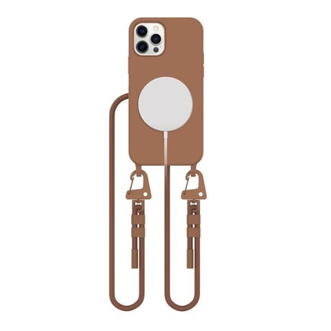 ⁨Etui IPHONE 12 / 12 PRO Tech-Protect Magnecklace MagSafe Chocolate Brown⁩ w sklepie Wasserman.eu