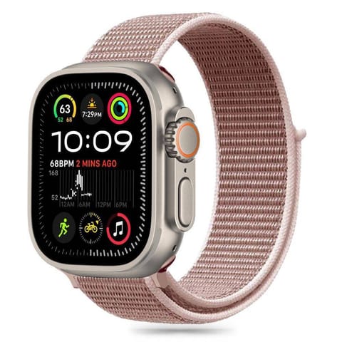 ⁨Pasek do APPLE WATCH 6 / 7 / 8 / 9 / 10 / SE (40 / 41 / 42 MM) Tech-Protect Nylon Dusty Rose⁩ w sklepie Wasserman.eu