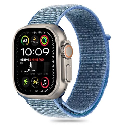 ⁨Pasek do APPLE WATCH 6 / 7 / 8 / 9 / 10 / SE (40 / 41 / 42 MM) Tech-Protect Nylon Baby Blue⁩ w sklepie Wasserman.eu