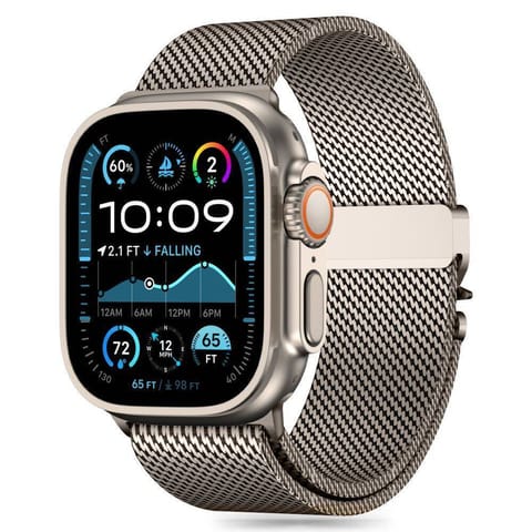 ⁨Etui APPLE WATCH 6 / 7 / 8 / 9 / 10 / SE / ULTRA 1 / 2 (44 / 45 / 46 / 49 MM) Tech-Protect Milano Titanium⁩ w sklepie Wasserman.eu