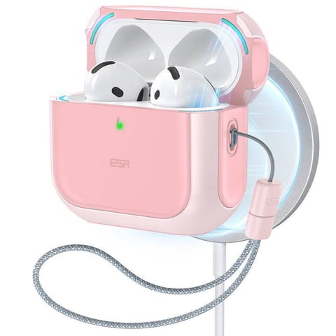 ⁨Etui APPLE AIRPODS 4 ESR Orbit Halolock MagSafe różowe⁩ w sklepie Wasserman.eu