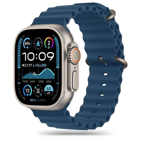 ⁨Pasek do APPLE WATCH 6 / 7 / 8 / 9 / 10 / SE / ULTRA 1 / 2 (44 / 45 / 46 / 49 MM) Tech-Protect IconBand Abyss Blue⁩ w sklepie Wasserman.eu