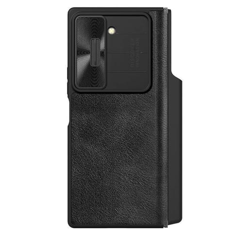 ⁨Etui SAMSUNG GALAXY Z FOLD 6 Nillkin Qin Pro Leather czarne⁩ w sklepie Wasserman.eu