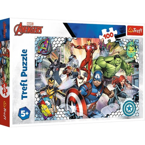 Puzzle 100 elementów Sławni Avengers w sklepie Wasserman.eu