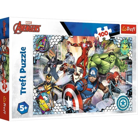 ⁨Puzzle 100 elementów Sławni Avengers⁩ w sklepie Wasserman.eu