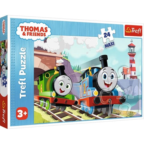 ⁨Puzzle 24 Maxi Tom and Percy on the tracks Thomas and Friends⁩ at Wasserman.eu