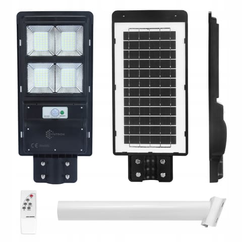 ⁨Lampa Solarna Uliczna Latarnia 120W + Pilot Uchwyt⁩ w sklepie Wasserman.eu