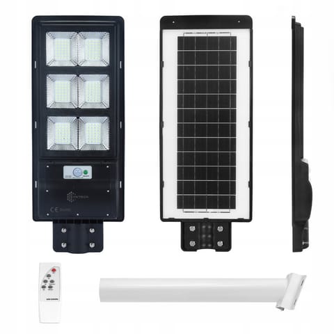 ⁨Lampa Solarna Uliczna Latarnia 240W + Pilot Uchwyt⁩ w sklepie Wasserman.eu