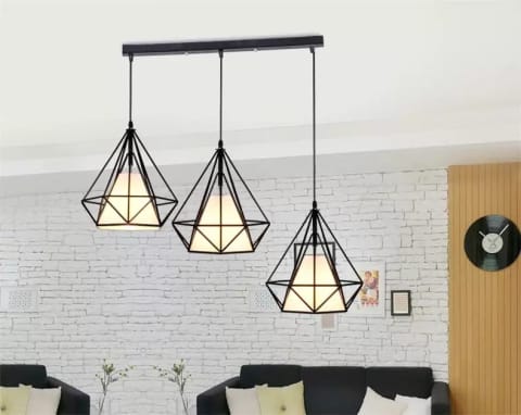 ⁨Lampa Loft Diament x3 Prosta⁩ w sklepie Wasserman.eu