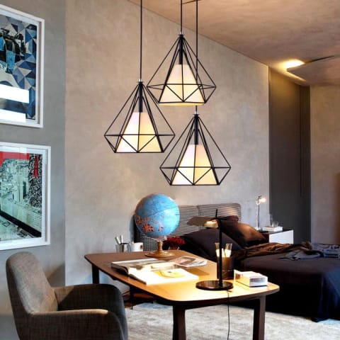 ⁨Lampa loft Diament okrągłe mocowanie⁩ w sklepie Wasserman.eu