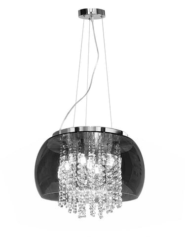 Lampa Szklana Przydymione lustro drobne korale 50cm w sklepie Wasserman.eu
