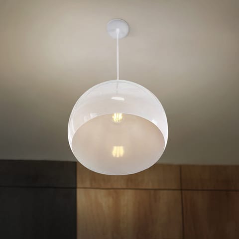 ⁨Lampa wisząca E27 biała HY-2701⁩ w sklepie Wasserman.eu