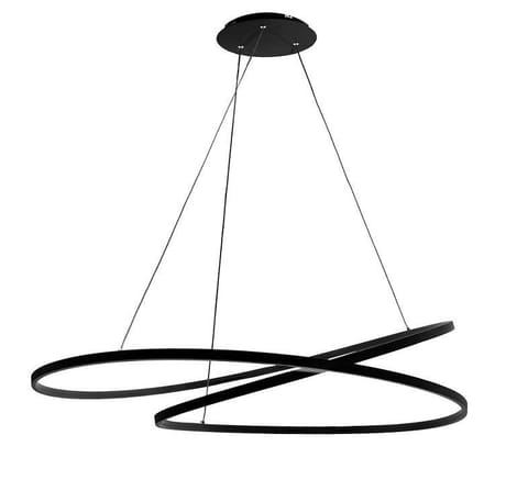 Lampa dekoracyjna wisząca led 122w czarna DL-I09 + Pilot MONA XL w sklepie Wasserman.eu