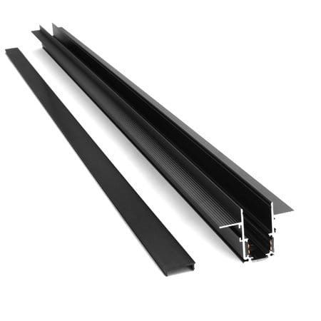 ⁨Szyna magnetyczna podtynkowa czarna LL-20D 200cm⁩ w sklepie Wasserman.eu