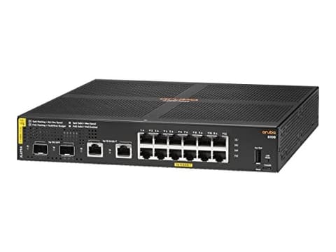 ⁨HPE Aruba 6100 Managed 12G 2SFP+ PoE+ 139W Switch⁩ w sklepie Wasserman.eu