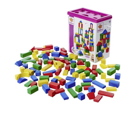 ⁨PROMO Colorful Blocks in a Bucket 100 Pieces 0171 Eichhorn⁩ at Wasserman.eu