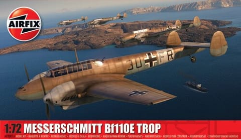 ⁨Plastic model Messerschmitt Bf 110E/E-2 Trop 1/72⁩ at Wasserman.eu