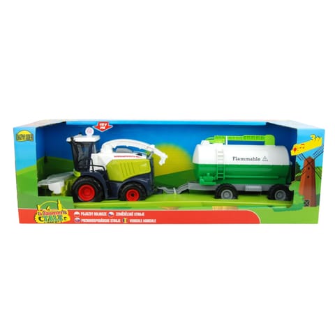 ⁨COMBINE HARVESTER WITH TRAILER ŚW./DŹW. IN BOX⁩ at Wasserman.eu