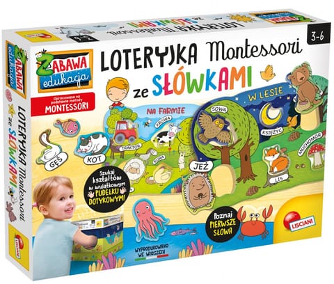 Gra Montessori Loteryjka ze słówkami w sklepie Wasserman.eu
