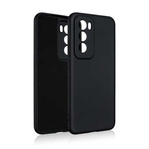 ⁨Beline Etui Silicone Oppo Reno 12 Pro 5Gczarny/black⁩ w sklepie Wasserman.eu