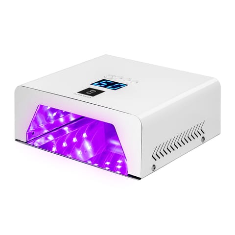 ⁨Lampa UV LED OCHO NAILS PRO X23 180W metalowa biała lustrzane wnętrze⁩ w sklepie Wasserman.eu