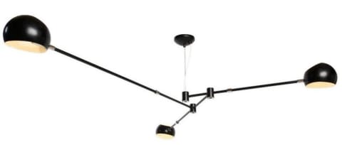 ⁨Pendant lamp ASTRONOMY-3 black 175 cm (Colour black gloss)⁩ at Wasserman.eu