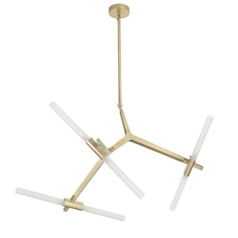 ⁨Pendant lamp STICKS-6 gold (Matte gold)⁩ at Wasserman.eu