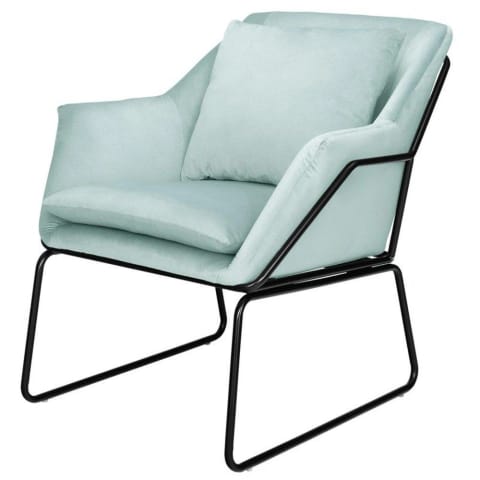 ⁨Velour armchair FLUENCE mint (Mint color)⁩ at Wasserman.eu