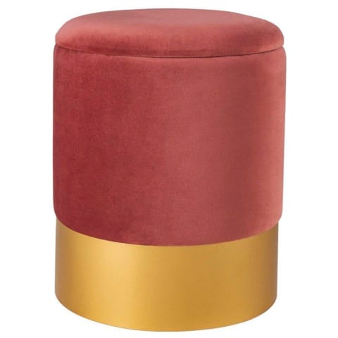 ⁨Velour pouf VELVET smoked pink / size M (Powder pink)⁩ at Wasserman.eu