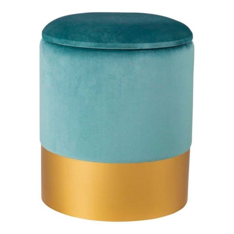 ⁨Velour pouf VELVET mint L (Mint color)⁩ at Wasserman.eu