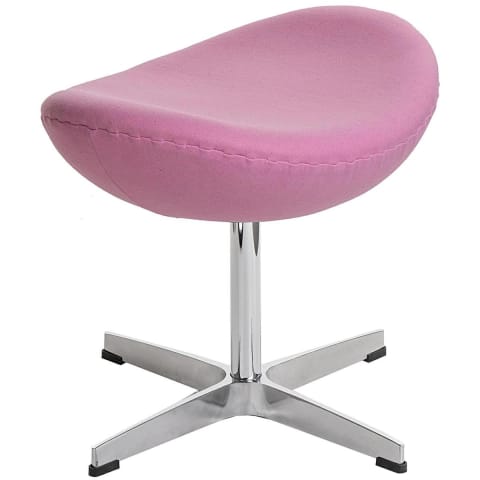 ⁨Footstool Egg pink cashmere B5 Premium (Pink color)⁩ at Wasserman.eu