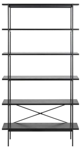 ⁨Shelving unit Angus black⁩ at Wasserman.eu