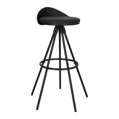 ⁨Nagzari bar stool black⁩ at Wasserman.eu