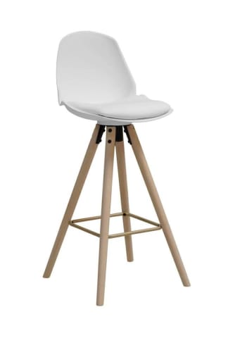 ⁨Bar stool I_Oslo white⁩ at Wasserman.eu