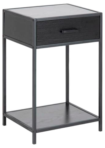 Seaford Bedside table Black at Wasserman.eu