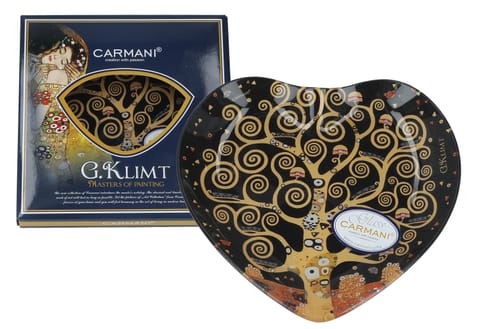 Talerz dekoracyjny serce - G. Klimt, Drzewo życia (CARMANI) w sklepie Wasserman.eu