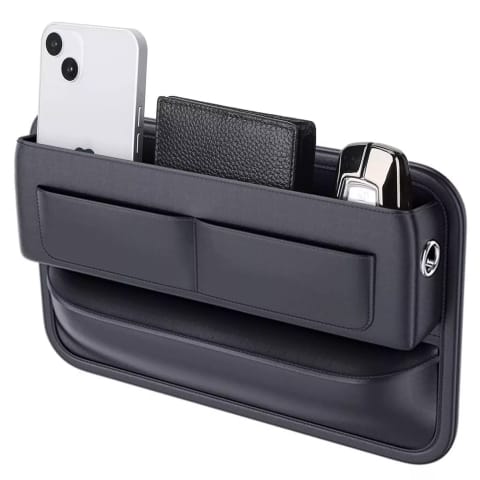 ⁨Organizer samochodowy do samochodu między fotel Alogy Car Front Seat Storage Box czarny⁩ w sklepie Wasserman.eu