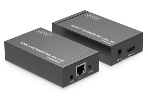 ⁨Przedłużacz/Extender HDMI 1080p 60Hz 120m po skrętce Cat.6/6A/7/8 HDCP 1.3 IR, zestaw⁩ w sklepie Wasserman.eu