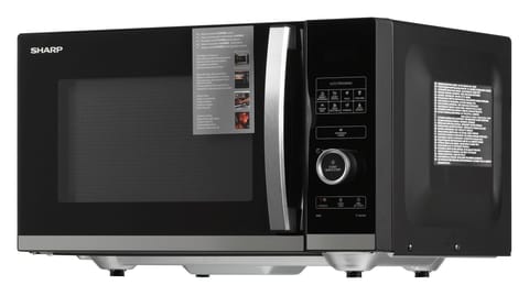 ⁨Sharp YC-QS254AE-B microwave Countertop Solo microwave 25 L 900 W Black, Stainless steel⁩ at Wasserman.eu