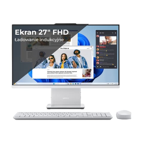 ⁨Lenovo IdeaCentre AIO 27IRH9 i5-13420H 27" FHD IPS 300nits AG 16GB DDR5 5200 SSD512 Intel UHD Graphics Win11 Cloud Grey⁩ w sklepie Wasserman.eu