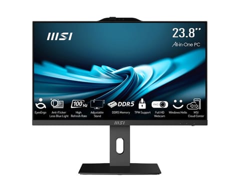 ⁨MSI AIO PRO AP242P 14M-647EU i7-14700 23,8" IPS LED FHD Non-Touch Anti-Glare 16GB SSD1TB M.2 AX211 WiFi 6E Windows 11 Pro Black⁩ w sklepie Wasserman.eu